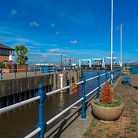 Buy canvas prints of Penarth Marina into Cardiff Bay by Jane Metters