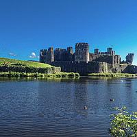 Buy canvas prints of Caerphilly Castle   by Jane Metters