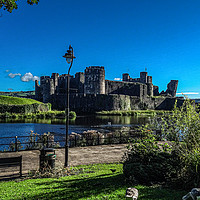 Buy canvas prints of Caerphilly Castle  by Jane Metters