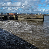 Buy canvas prints of Cardiff Barrage by Jane Metters