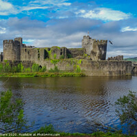 Buy canvas prints of Caerphilly Castle by Jane Metters