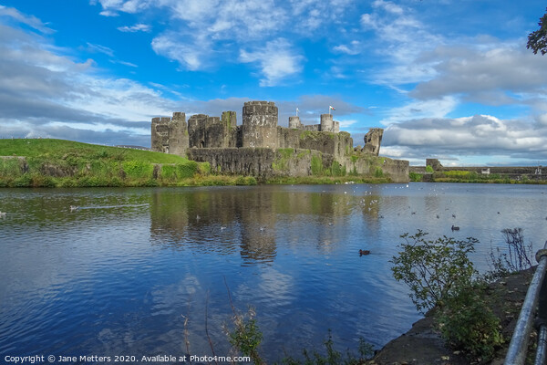 Caerphilly Castle Picture Board by Jane Metters