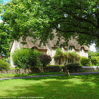 Buy canvas prints of Thatched Roof Cottage by Jane Metters