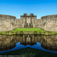 Buy canvas prints of Castle Reflected in the Moat by Jane Metters