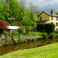Buy canvas prints of Home along the Canal by Jane Metters
