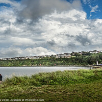 Buy canvas prints of Clouds above Goodwick  by Jane Metters