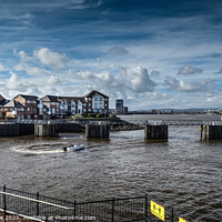 Buy canvas prints of Looking over Cardiff Bay by Jane Metters