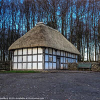 Buy canvas prints of Thatched Farmhouse  by Jane Metters