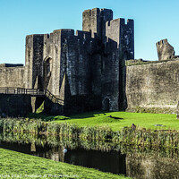 Buy canvas prints of The Castle in Caerphilly  by Jane Metters