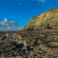 Buy canvas prints of Dunraven Cliffs by Jane Metters