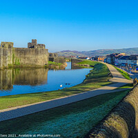 Buy canvas prints of Caerphilly Town by Jane Metters