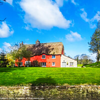 Buy canvas prints of Thatched Cottage by Jane Metters
