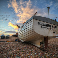 Buy canvas prints of Midnight Sun by Michael Baldwin