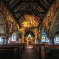 Buy canvas prints of Berwick Church by Michael Baldwin