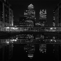 Buy canvas prints of London,Canary Wharf,  Evening Photograph, by Allen Gregory