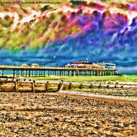 Buy canvas prints of Colourful Cromer Pier by Avril Harris