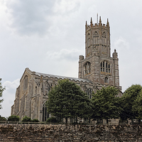 Buy canvas prints of Fotheringhay Church by Avril Harris