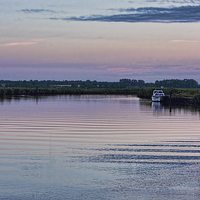 Buy canvas prints of Sunset on the River Yare by Avril Harris