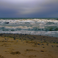 Buy canvas prints of  Norfolk waves by Avril Harris