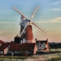 Buy canvas prints of Cley windmill Norfolk by Avril Harris