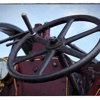 Buy canvas prints of Traction engine close up collection 3 by Avril Harris