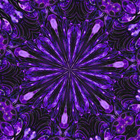 Buy canvas prints of  Purple sequin kaleidoscope  by Avril Harris