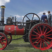 Buy canvas prints of  Chieftain traction engine by Avril Harris