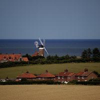 Buy canvas prints of  Weybourne windmill by Avril Harris