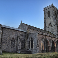 Buy canvas prints of  St Mary's Church Happisburgh by Avril Harris