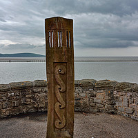 Buy canvas prints of Wooden Marker Weston-super-Mare by Avril Harris