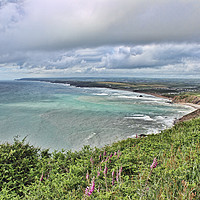 Buy canvas prints of Widemouth Bay in North Cornwall by Avril Harris
