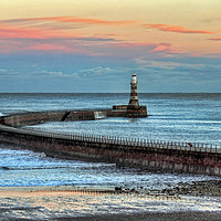 Buy canvas prints of Roker Pier and Lighthouse by Avril Harris