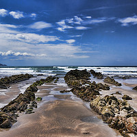 Buy canvas prints of Widemouth Bay Rock Formation by Avril Harris