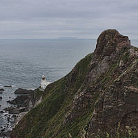 Buy canvas prints of Hartland Point Lighthouse by Avril Harris