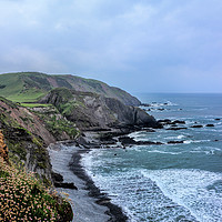 Buy canvas prints of Spekes Mill Mouth Hartland Quay by Avril Harris