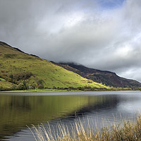 Buy canvas prints of Tal-y-llyn Lake Mid Wales by Avril Harris