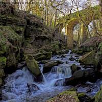 Buy canvas prints of Fairies Chapel Healey Dell by Avril Harris