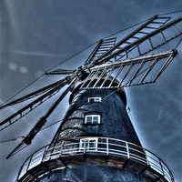 Buy canvas prints of The Mill of the Fens by carin severn