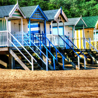 Buy canvas prints of Beach Huts by carin severn