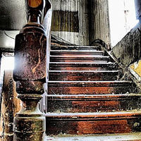Buy canvas prints of  stairway urbex  by carin severn