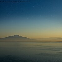 Buy canvas prints of Sunset Over Vesuvius by George Davidson