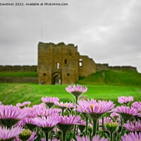 Buy canvas prints of Flowers at the Castle by George Davidson