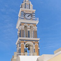 Buy canvas prints of The Timeless Beauty of Santorinis Tower by George Davidson
