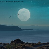 Buy canvas prints of Moonlit Serenade by George Davidson