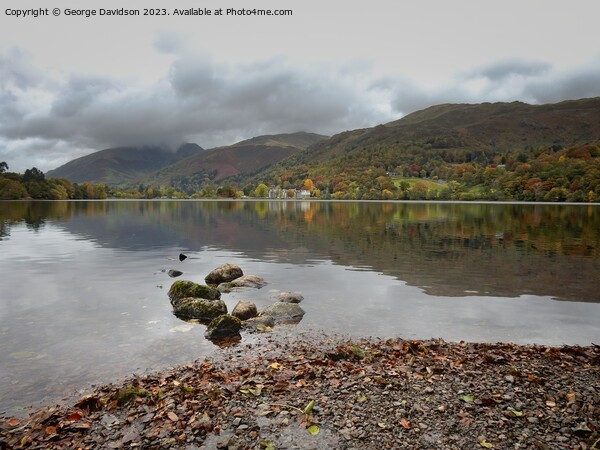 Majestic Reflections of Grasmere Water Picture Board by George Davidson