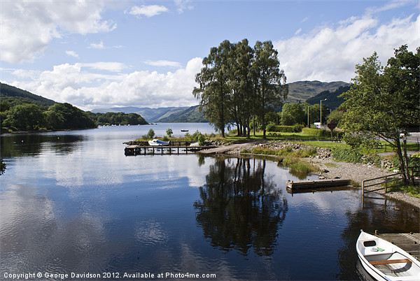 A Scottish Loch Picture Board by George Davidson