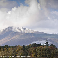 Buy canvas prints of Snowcapped by George Davidson