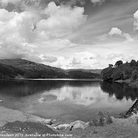 Buy canvas prints of Weir View - Mono by George Davidson