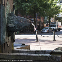Buy canvas prints of Fish Fountain by George Davidson