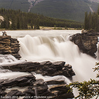 Buy canvas prints of Athabasca Falls 01 by George Davidson